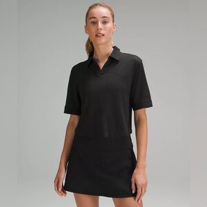 Lululemon Swiftly Tech Relaxed-Fit Polo Shirt in Black Size 6